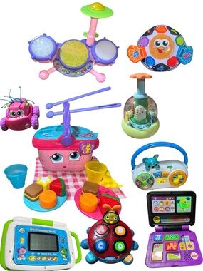 Huge Learning Toy Lot- Fisher Price, Vtech, Leapfrog, Infantino Skip Hop 9pc Lot